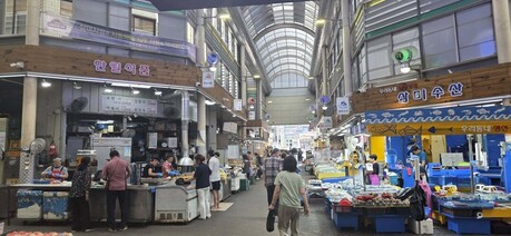 36.2도 폭염 뚫고 삼미시장 찾은 임병택 시흥시장